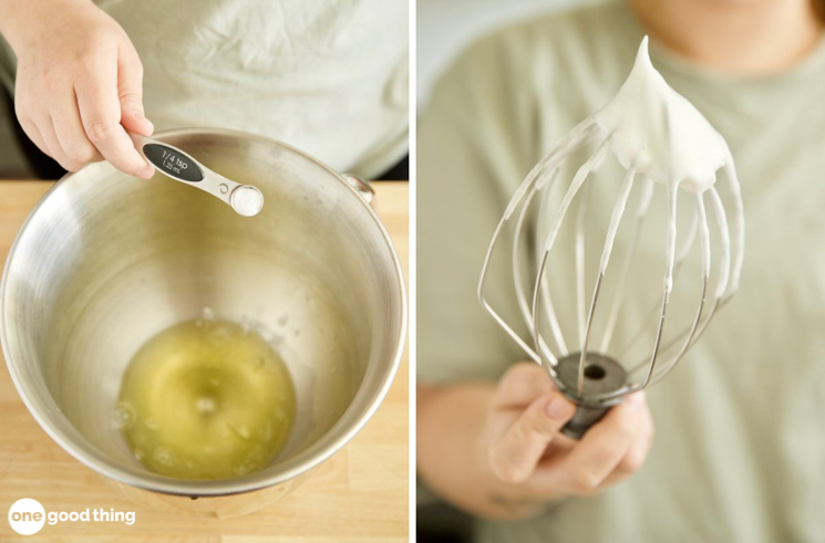 Cream of tartar stabilizes meringue so it doesn't fall apart.