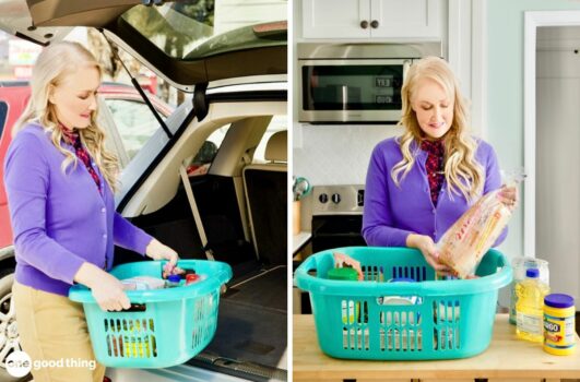 Grocery Laundry Basket Hack
