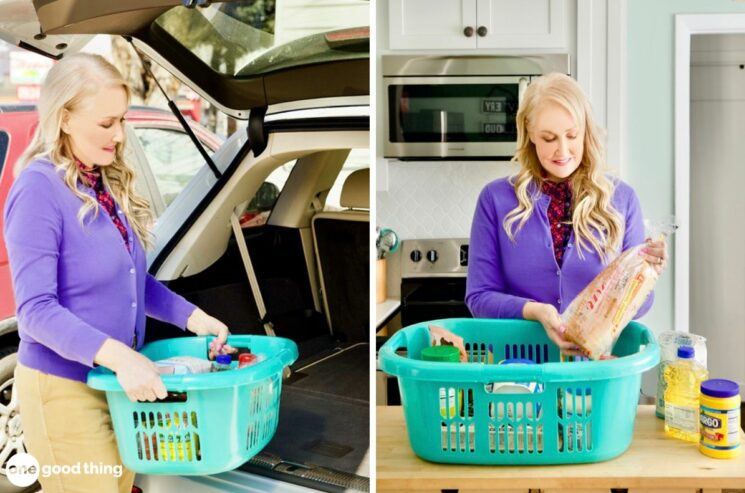 Grocery Laundry Basket Hack