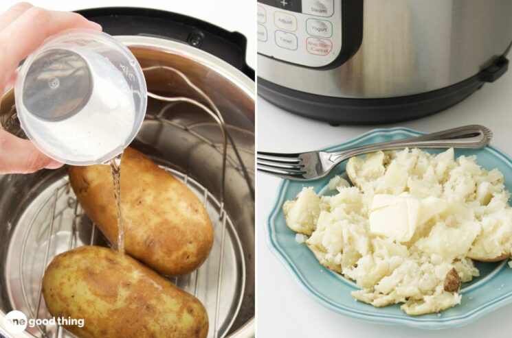 Making instant pot baked potatoes saves you tons of time.
