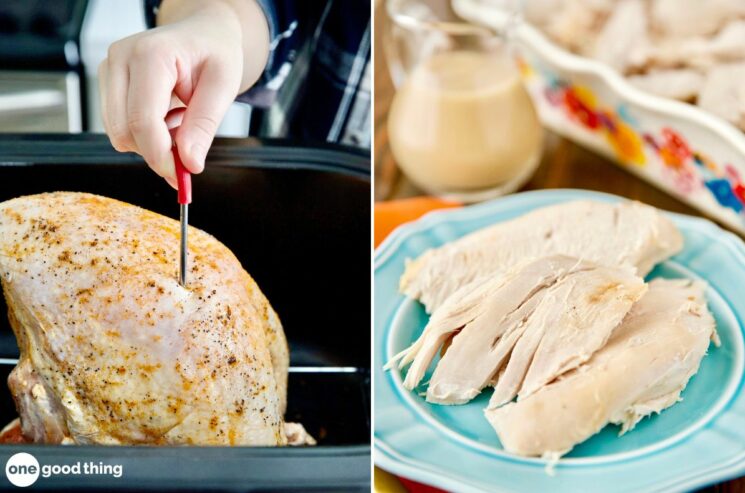 Cooking your turkey in an electric roaster results in perfect, juicy turkey.