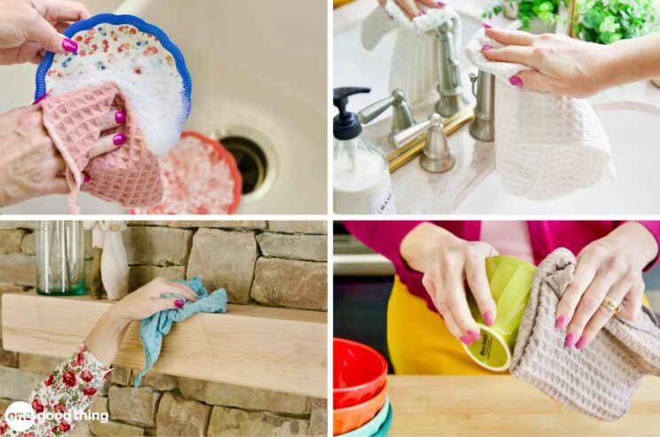 Use a microfiber cloth for cleaning almost anything!