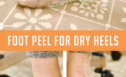Foot peel for dry heels.