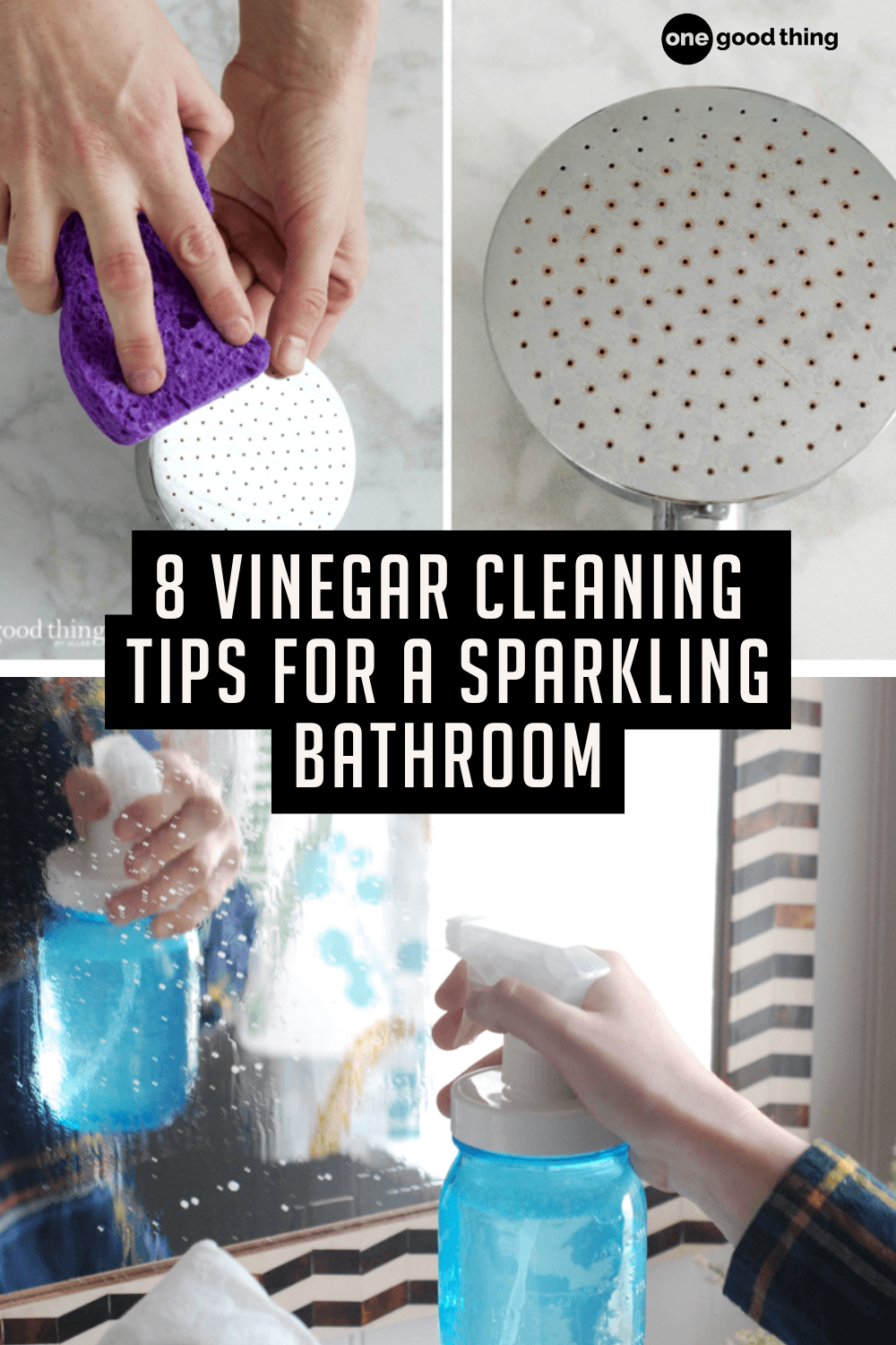 8 Vinegar Cleaning Tips That Will Make Your Bathroom Sparkle