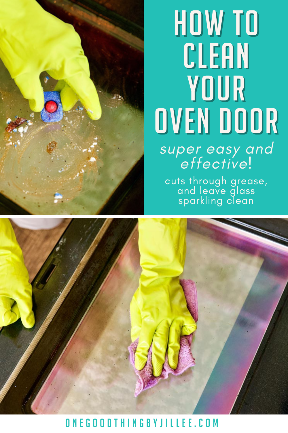 How To Clean Your Oven Door With A Dishwasher Tablet