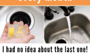 Infographic titled "APPLIANCES YOU NEED TO CLEAN every week+ every month" with images showing a microwave, faucet, and washing machine with baking soda. Text at the bottom states, "I had no idea about the last one! Remember to clean your appliances regularly.