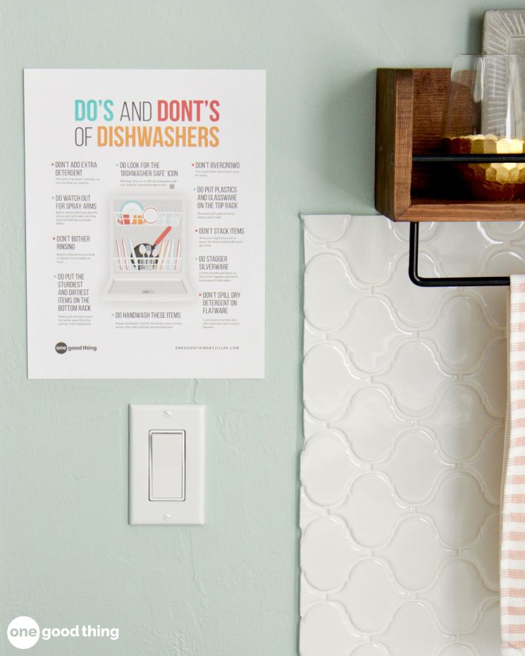 dishwashing hacks_3 A printed list titled